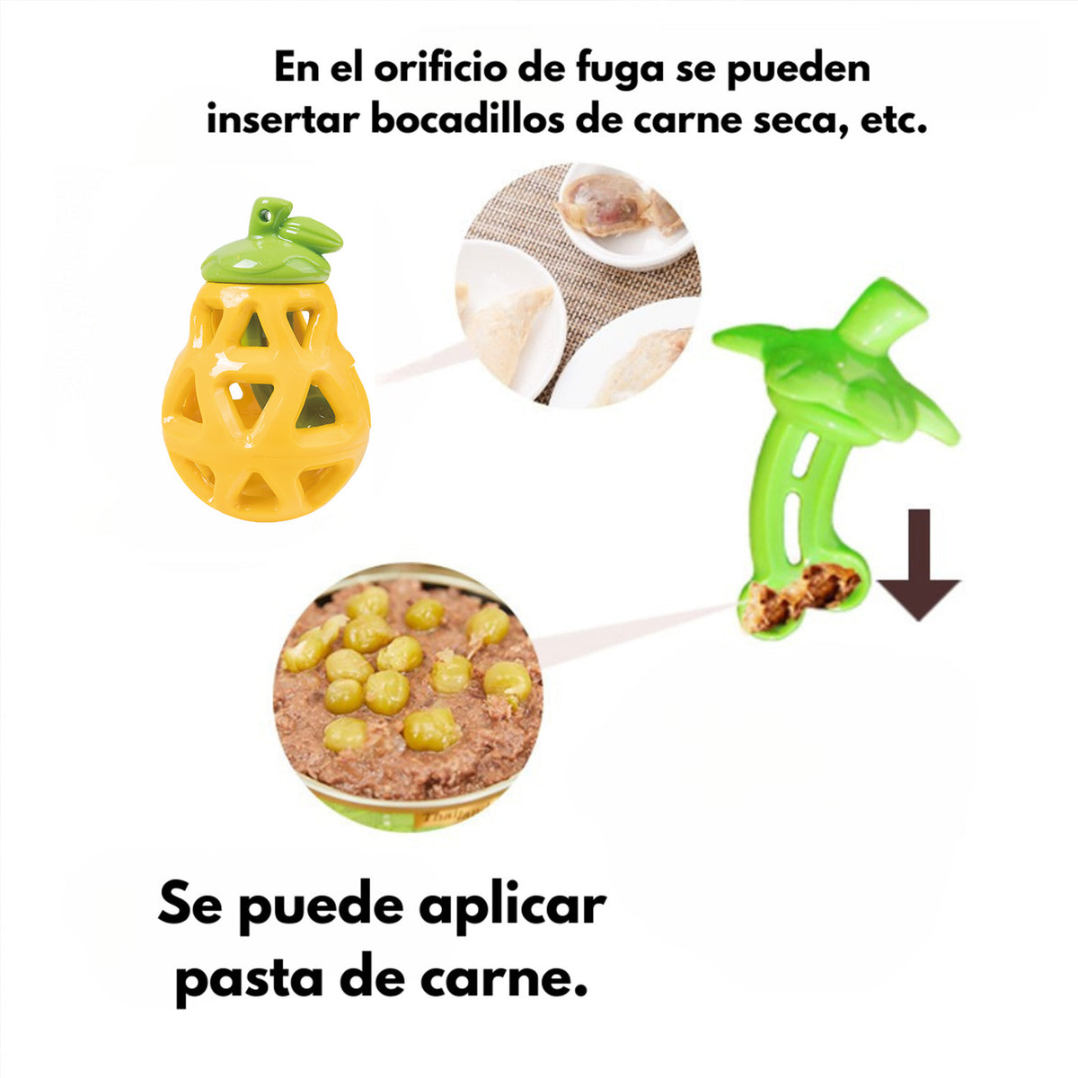 Juguete Para Perros Pera Dispensadora de Croquetas