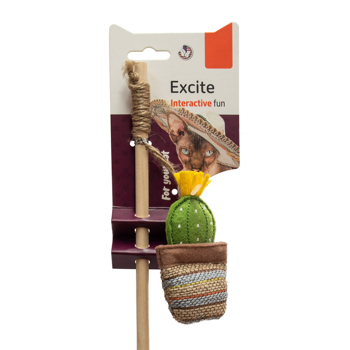 Juguete para Gato Varita cactus