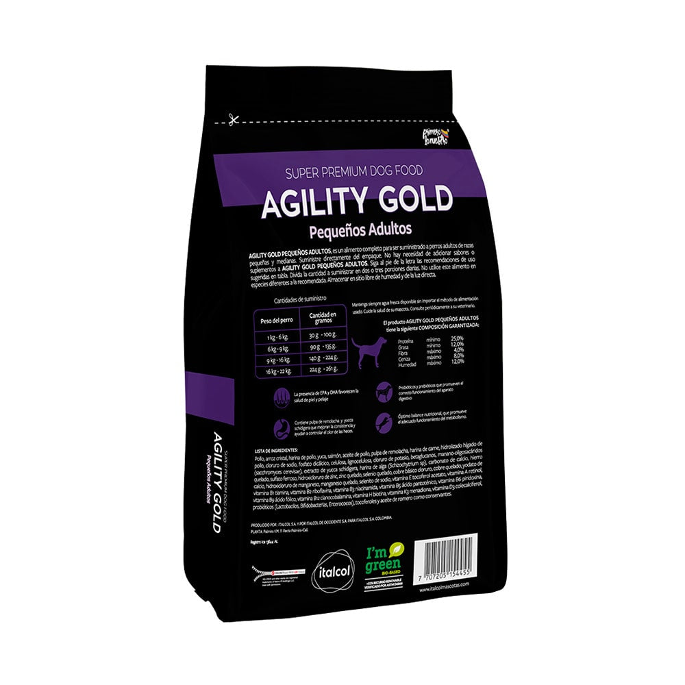 Agility Gold Pequeños Adultos Alimento