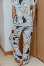 Pijama Pantalón Gatos Criollos Azul