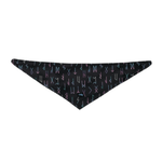Pañuelo Para Mascotas Totto Menta Doble Faz 2.0 Negro Figuras Letras