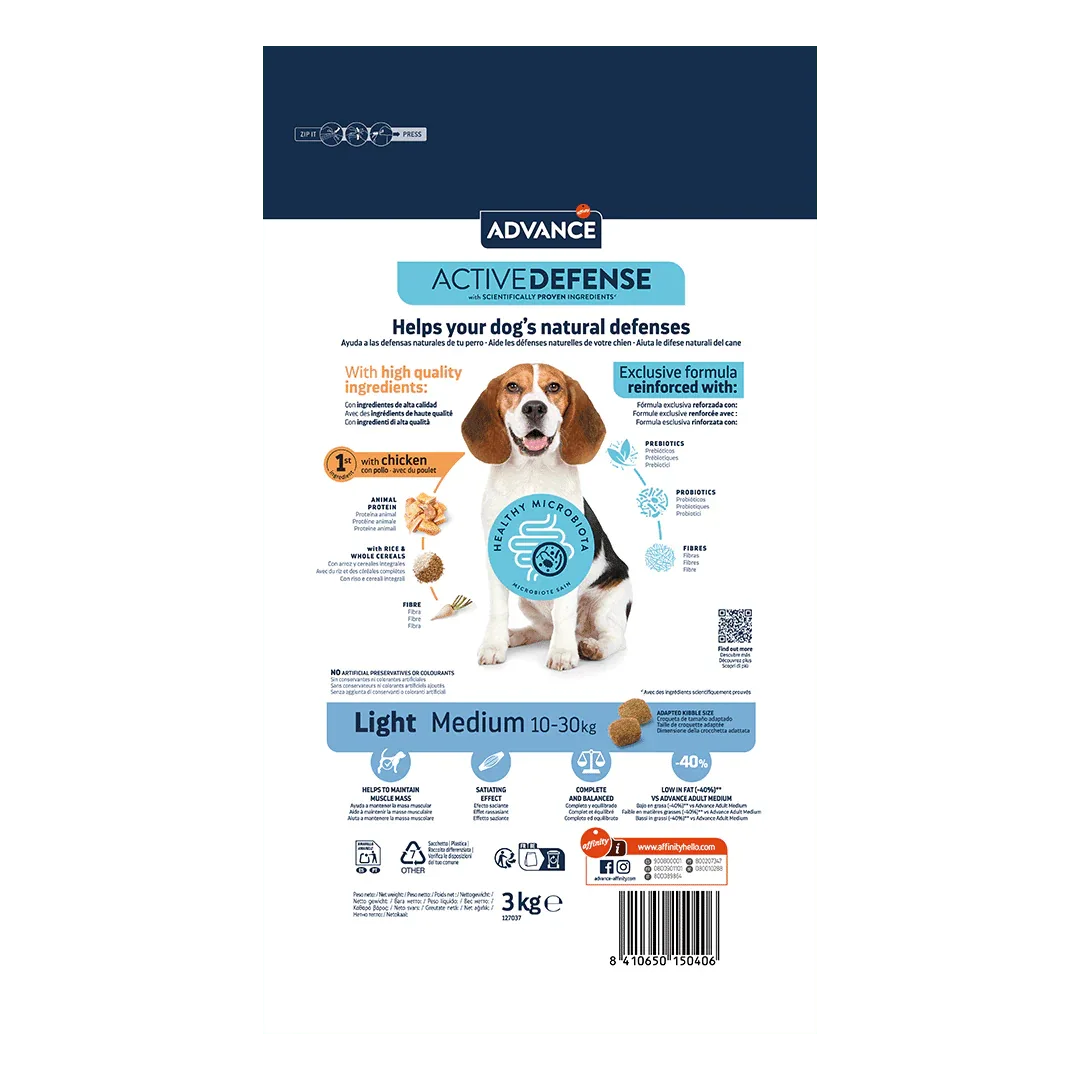Advance Vet Perro Light Medium 3 KL