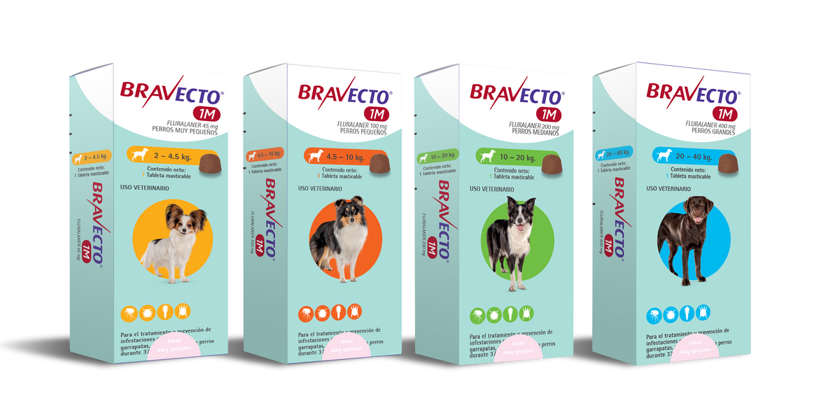 Bravecto 37 Días - Tableta Antipulgas Perros