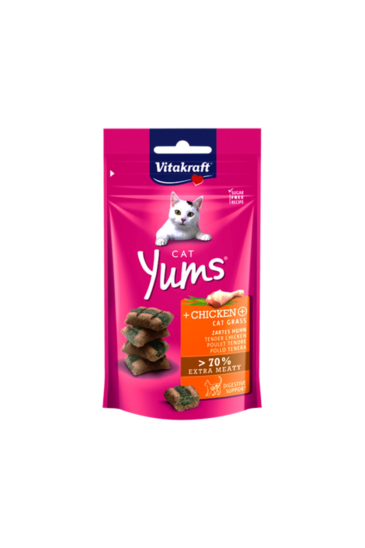 CAT YUMS CHICKEN & CAT GRASS X 40G