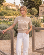 Camiseta Tejida Gato Kaki