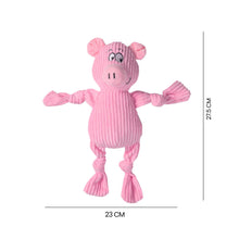 Cargar imagen en el visor de la galería, Juguete para Perros Peluche Cerdo Rosa en Cordoroy