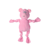 Cargar imagen en el visor de la galería, Juguete para Perros Peluche Cerdo Rosa en Cordoroy