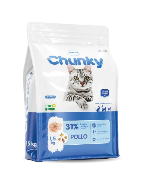 Chunky Gatos Pollo Alimento para Gatos Italcol
