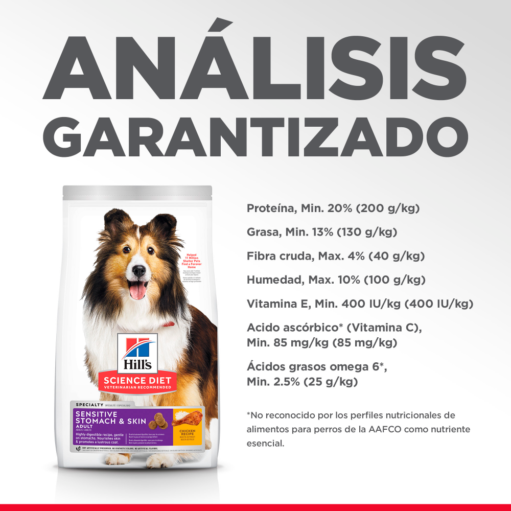 Hills Canino Sensitive Stomach & Skin Adult Alimento para Perros