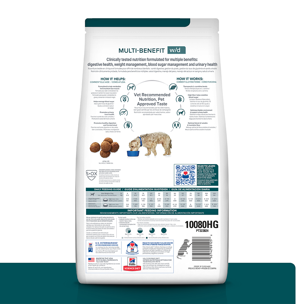 Hills Canino W/D Digestive/Weight/Glucose Management Alimento para Perros