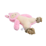 CONEJOTA ROSA FELPA CON PATAS DE CUERDA DOGM DKT PW10019