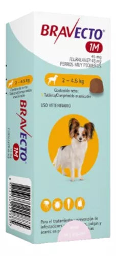 Bravecto 37 Días - Tableta Antipulgas Perros