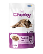 Chunky Delicat Trozos de Pavo Alimento para Gatos Italcol 80gr