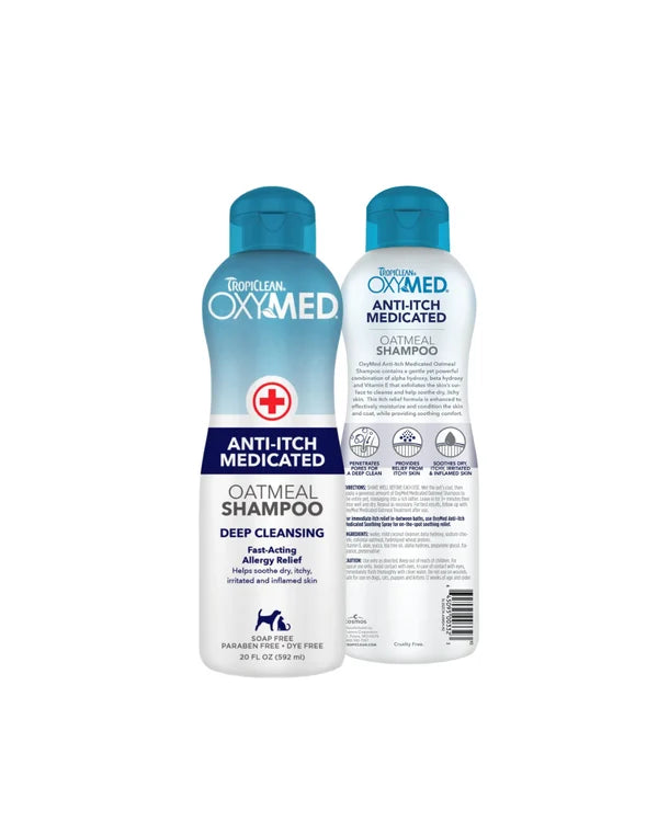 Champu OxyMed Anti-Itch TropiClean 20 OZ