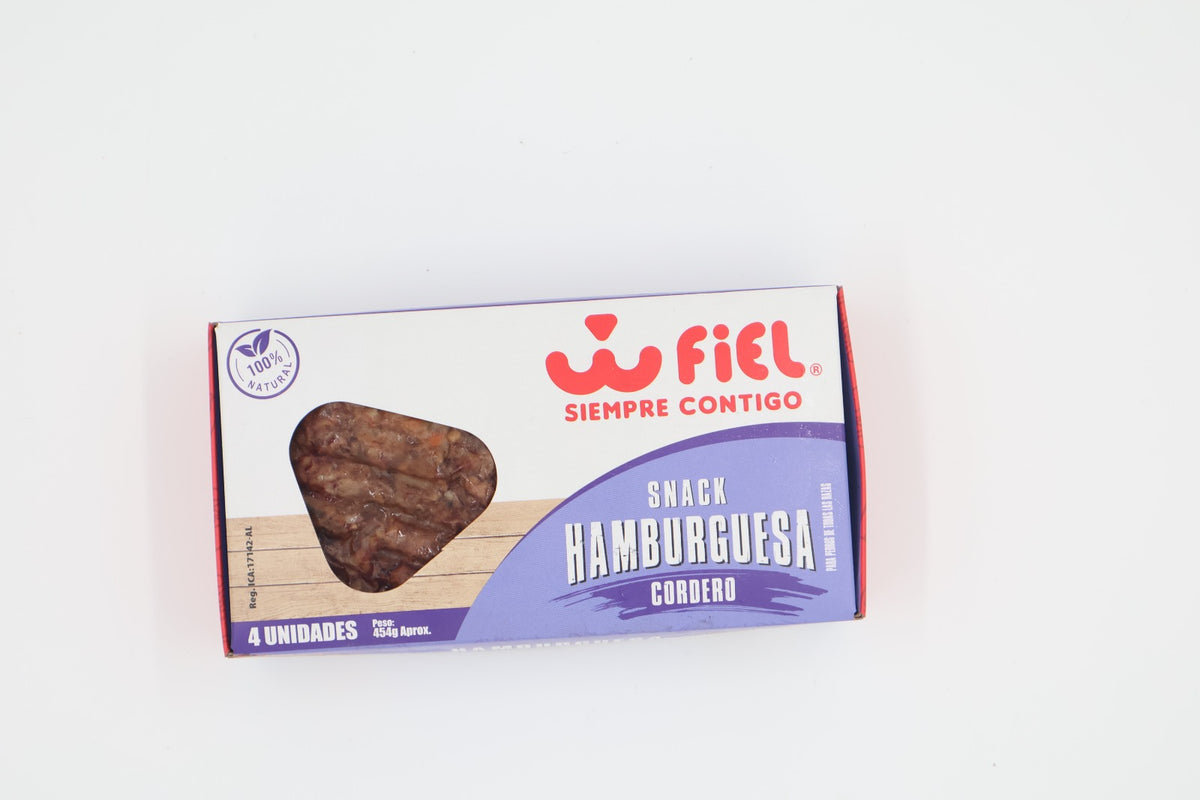 Snack Húmedo Barf Hamburguesa de cordero Perros Fiel