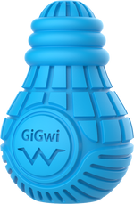 JUGETE BOMBILLA DISPENSADOR AZUL COMIDA PERRO GIGWI
