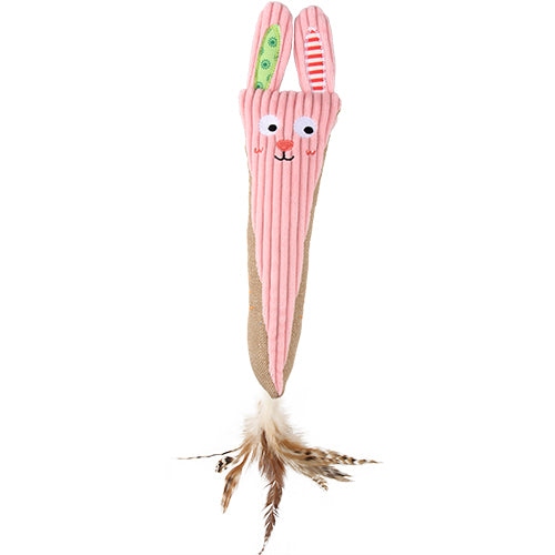 JUGUETE CONEJO PLUMA GATO GIGWI