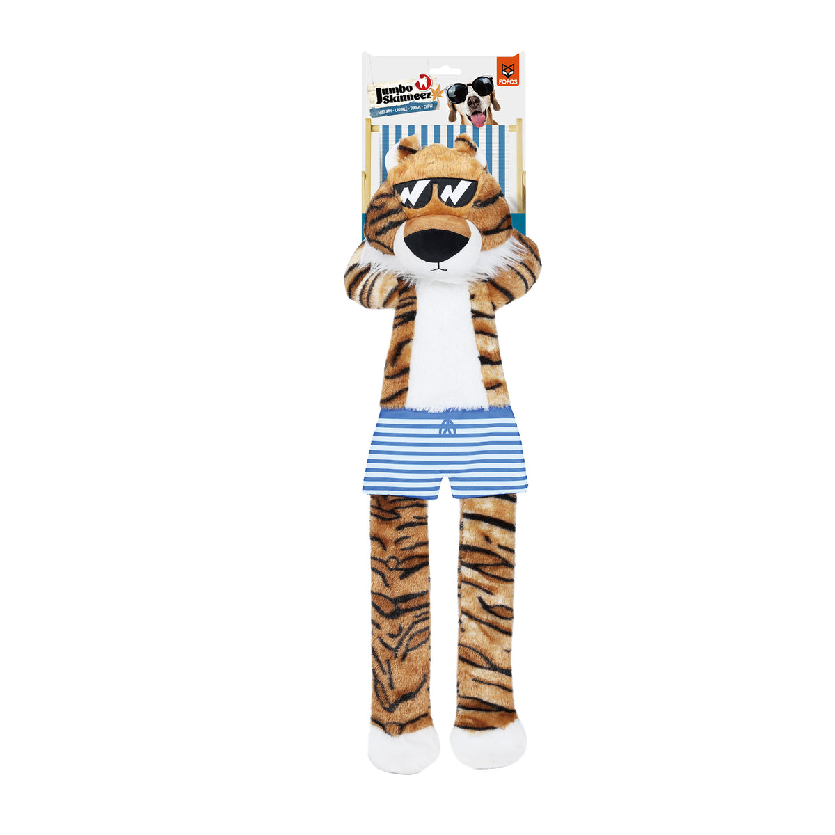 JUGUETE TIGER CHIRRIADOR ARRUGADO PERRO GRANDE PW10122