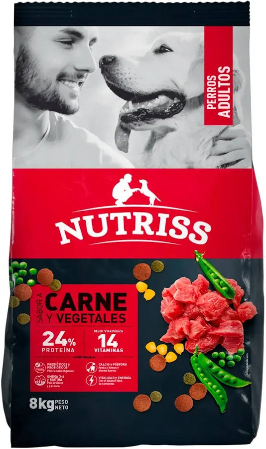 Nutriss Adultos Carne Y Veg X 8Kg