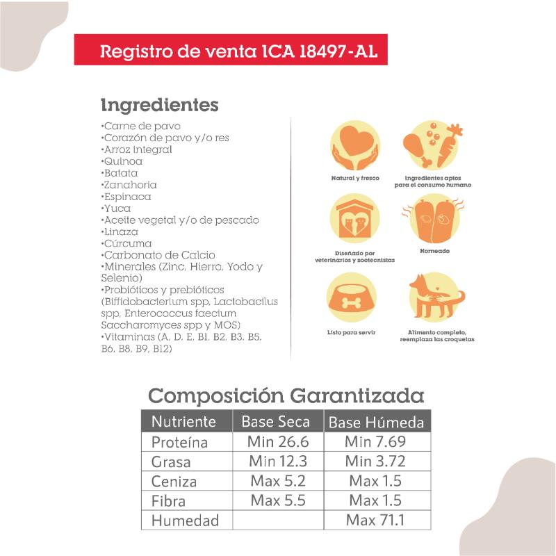 Pixie Dieta Horneada Para Perros