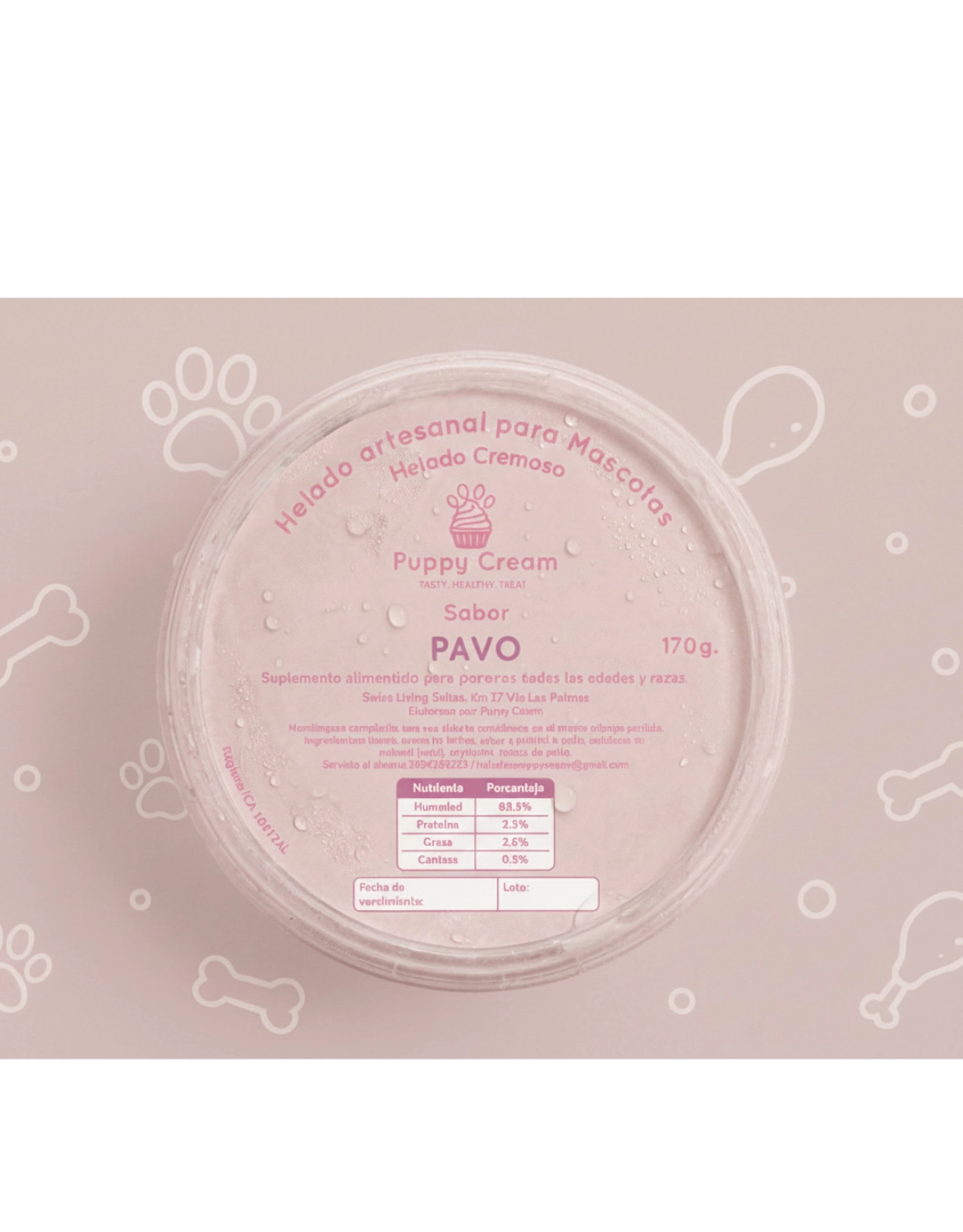 HELADO ARTESANAL GRANDE PUPPY CREAM