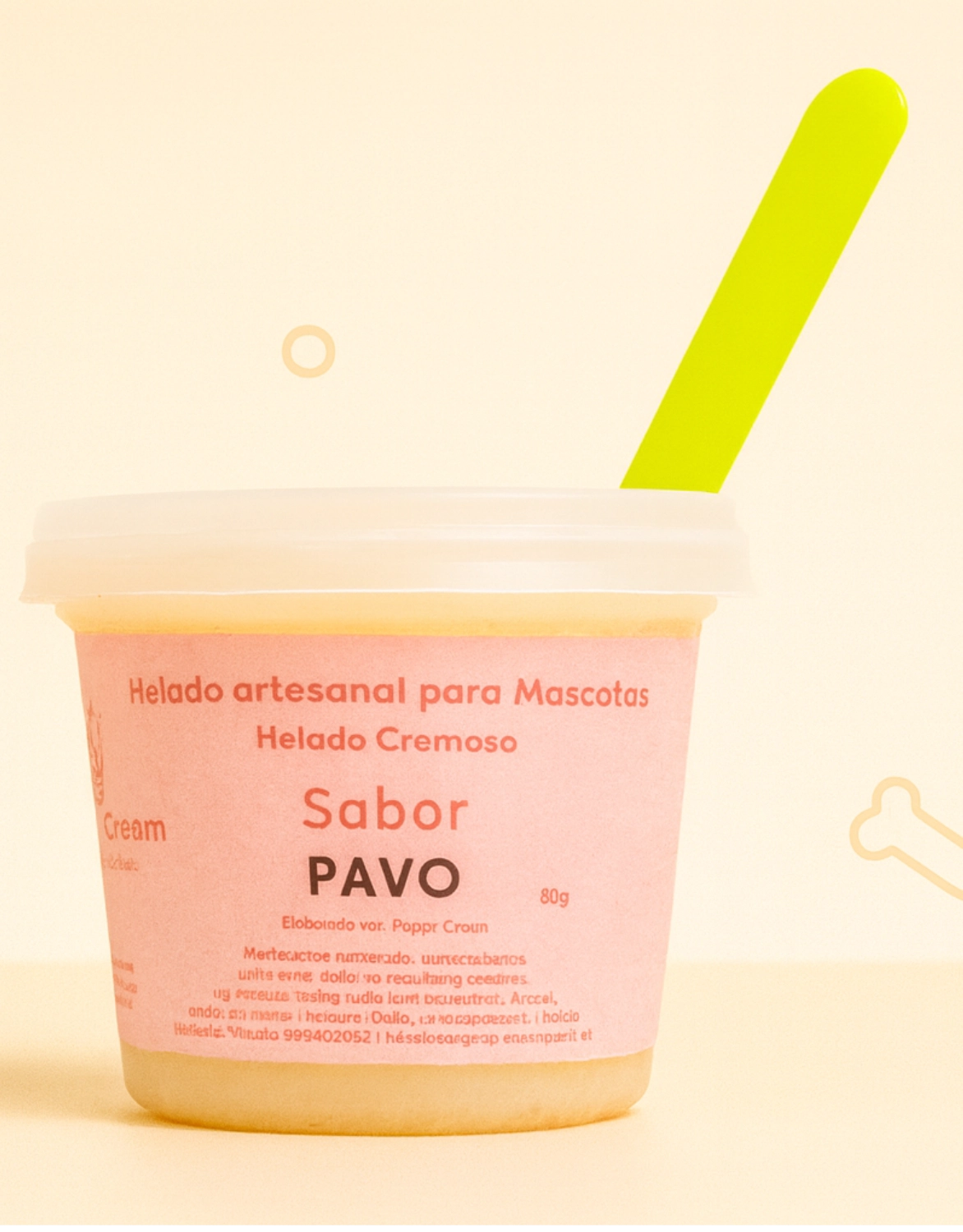 HELADO ARTESANAL PEQUEÑO PUPPY CREAM