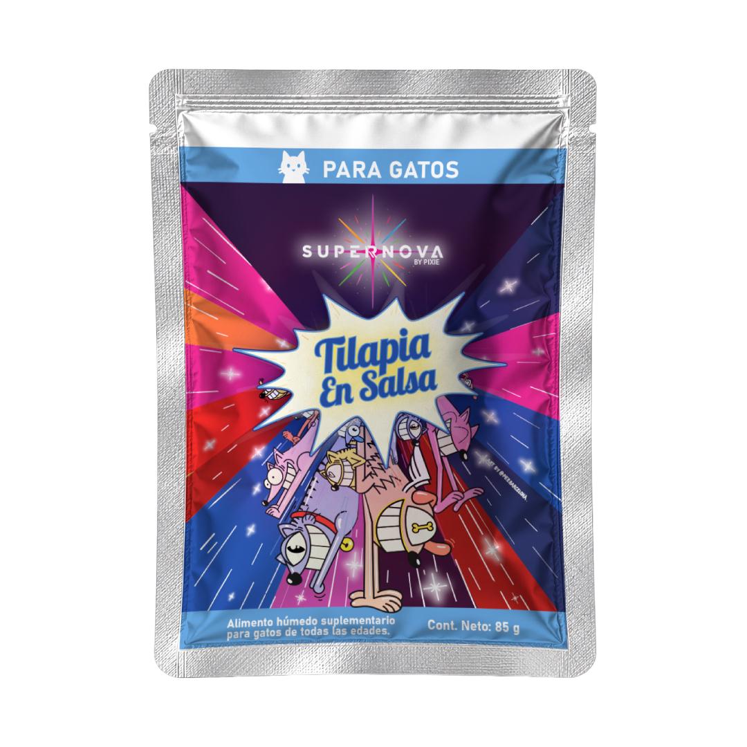 Tilapia En Salsa Gato Supernova 85 G Pixie