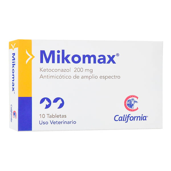 Mikomax Antimicótico para Perros y Gatos 200mg 10 Tab