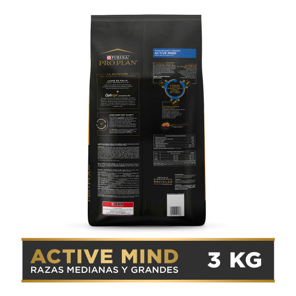 Pro Plan Active Mind Medianas y Grandes canino 7+