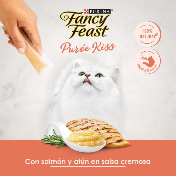 Fancy Puree Kiss Con Salmon y Atún en Salsa 40 GR