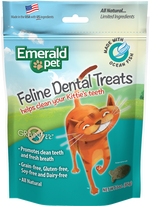 Feline Dental Treats Snack para Gatos Emerald Pet 3oz