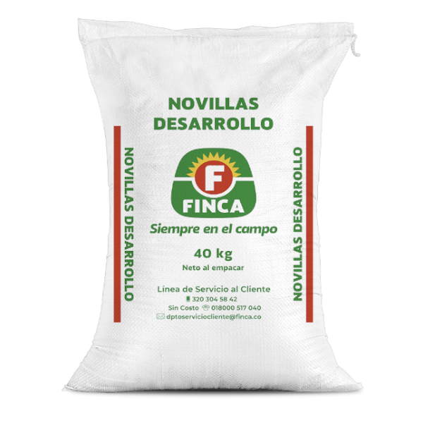 Novillas Desarrollo Alimento para Bovinos Finca 40kg