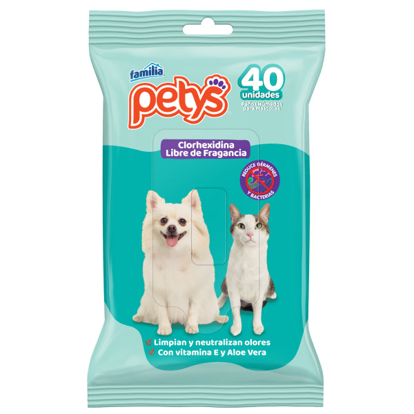 PETY PAÑO HUMEDO ANTIBACTERIAL X 40 UND