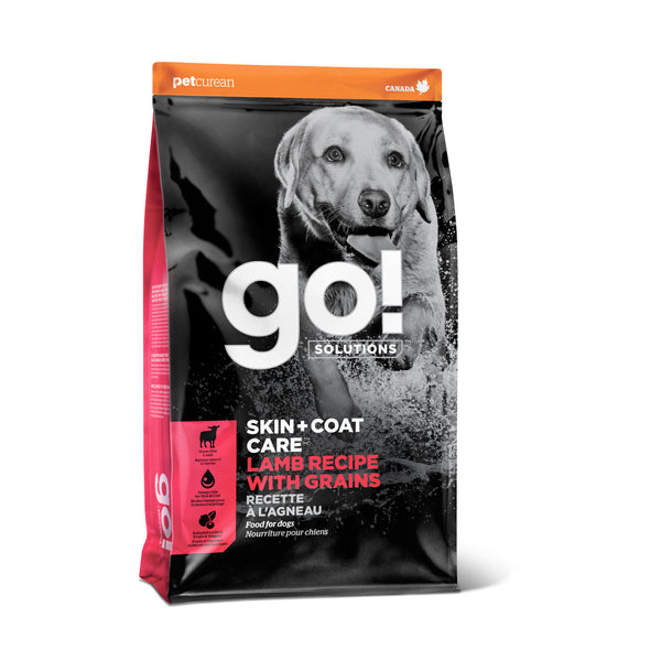 GO! Solutions Adulto Piel Pelo Con Grano Cordero Alimento para perro