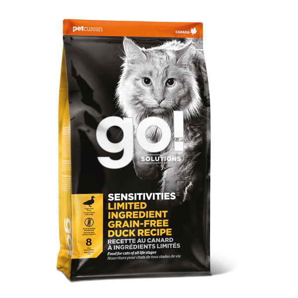 GO! Solutions Adulto Sensibilidades Sin Grano Pato Alimento para Gato