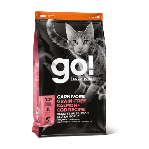 GO! Solutions Adulto Carnivore Sin Grano Salmón Bacalao Alimento para Gato