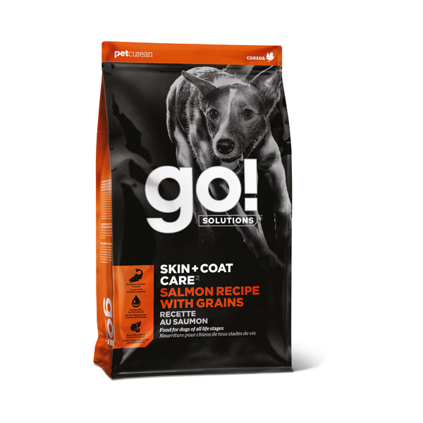 GO! Solutions Adulto Piel Pelo Con Grano Salmón Alimento para perro
