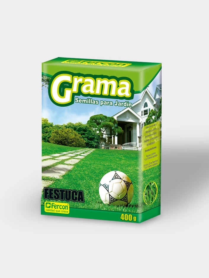SEMILLA DE GRAMA PARA JARDIN (C.MEDIO-CALIDO) X 400 GRS