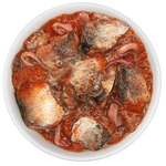 Grill Caballa Y Sardina En Sopa De Calamar 80Gr Lata Tiki Cat
