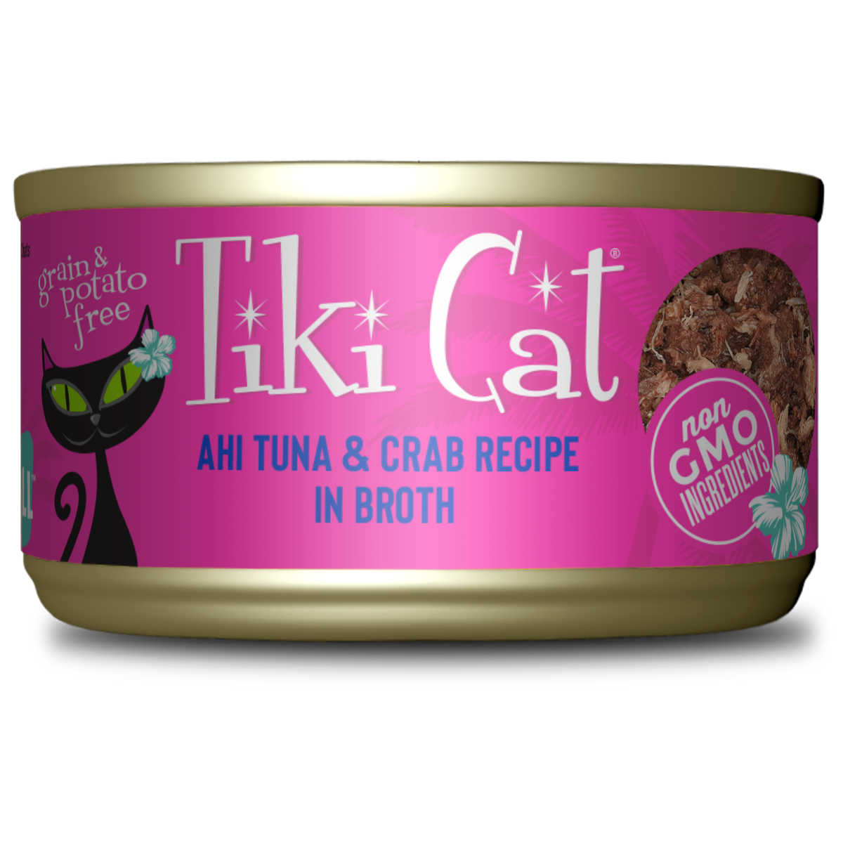 Grill Atun Y Cangrejo En Caldo 80Gr Lata Tiki Cat