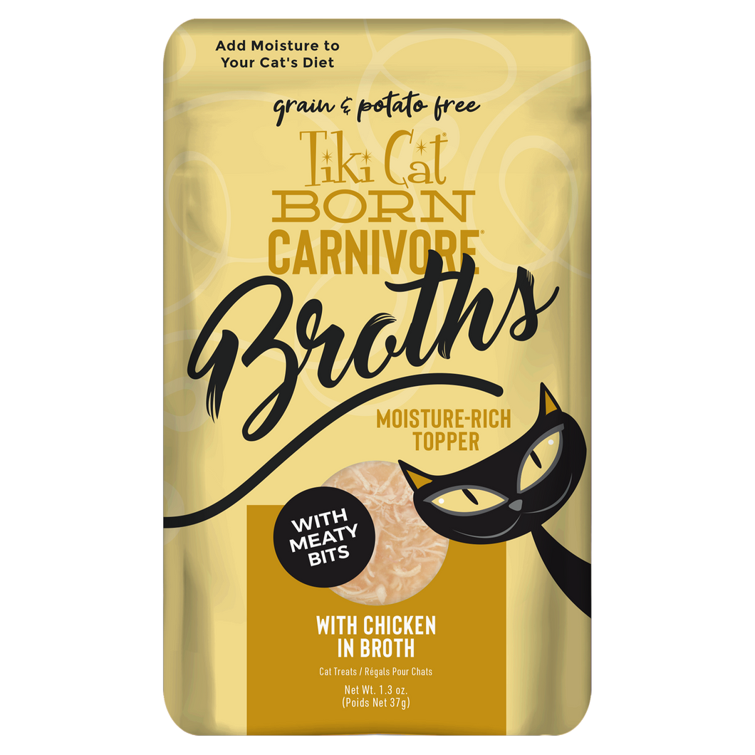 Broths Pollo En Caldo 37Gr Pouch Tiki Cat