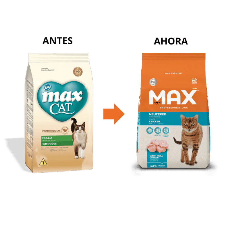 Max Cat Adultos Castrados Alimento para Gatos Total