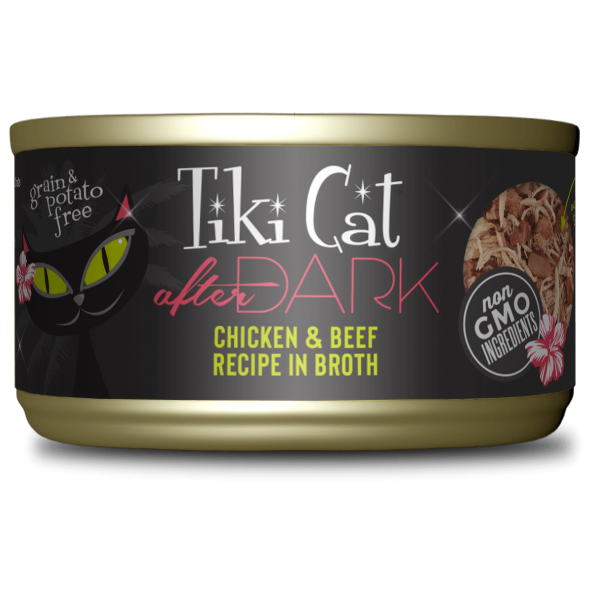 Pollo Y Carne En Caldo 80Gr Lata Tiki Cat After