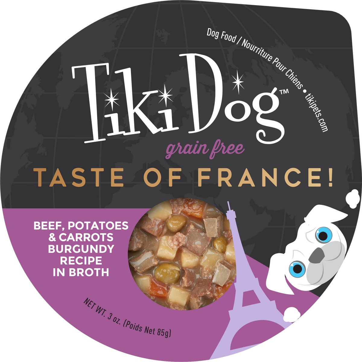 Taste Of France Carne Burgundy 85Gr Bandeja Tiki Dog Petit