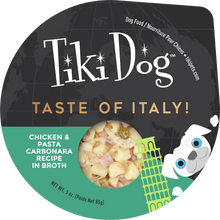 Cargar imagen en el visor de la galería, Taste Of Italy Pollo Y Pasta Carbonara 85Gr Bandeja Tiki Dog Petit
