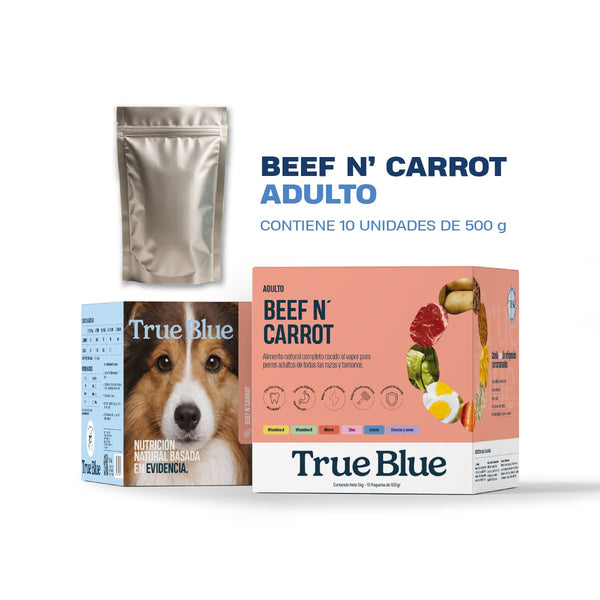 TRUE BLUE - ADULTO BEEF N CARROT X 10 UND