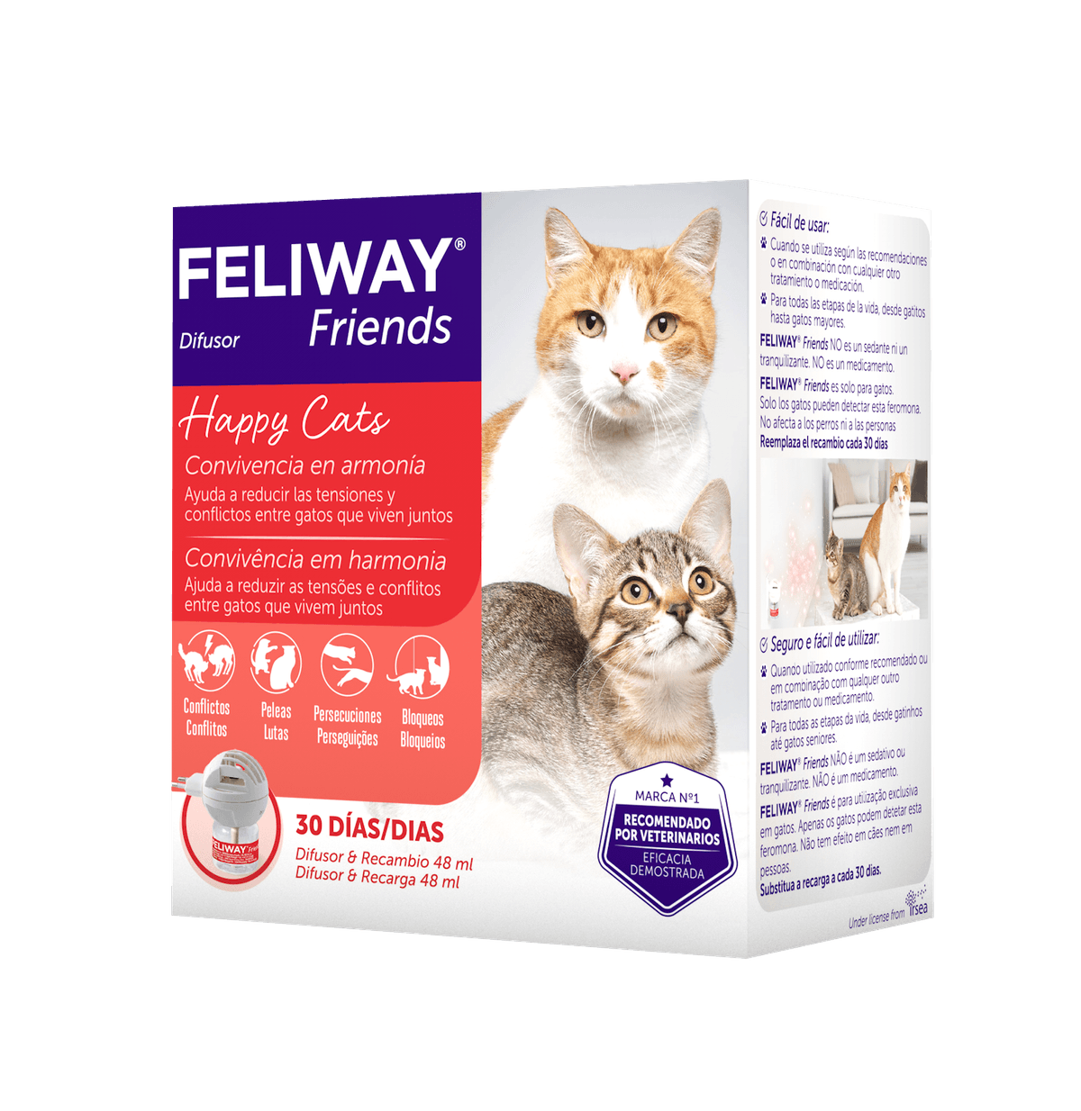 Feliway Friends Difusor +Recarga de 48 ML