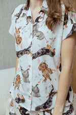 Pijama Short Salchicha Gris