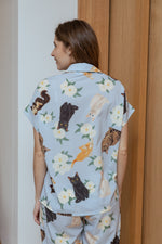Pijama Pantalón Gatos Criollos Azul