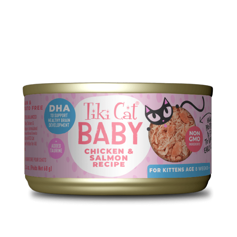 Pollo Y Salmon 68Gr Lata Tiki Cat Baby